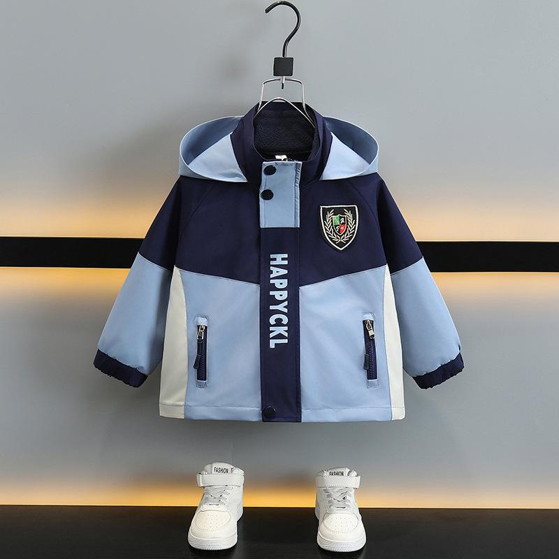 マウンテンパーカー 男の子 キッズ 防風 2way 取り外し可能 厚手 暖かい 春秋 子供服 学生 通学 アウタ..