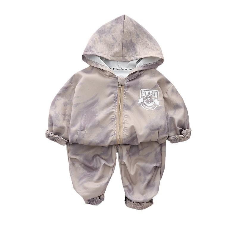 ベビー服 男の子 春秋 スウェット パーカー 上下セット 長袖 フード付き ジップアップ キャラクター ア..