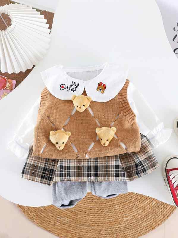 ベビー服 女の子 春秋 長袖 パンツ スリーピース セットアップ かわいい おしゃれ カジュアル トレンド..