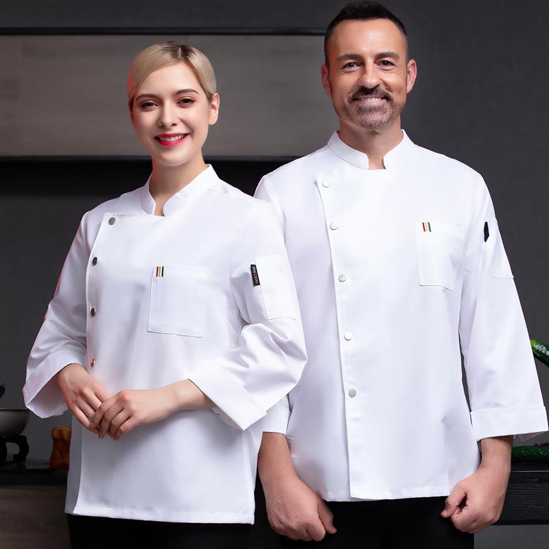 コックコート メンズ 長袖 半袖 防寒 寒さ対策 厨房 飲食店 ユニフォーム 作業服 秋冬春 白 ホワイト ..