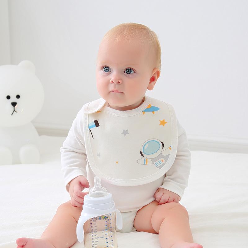 防水 防汚 吐き戻し防止 スタイ ベビー 新生児 赤ちゃん 綿素材 かわいい キャラクター柄 カートゥーン..