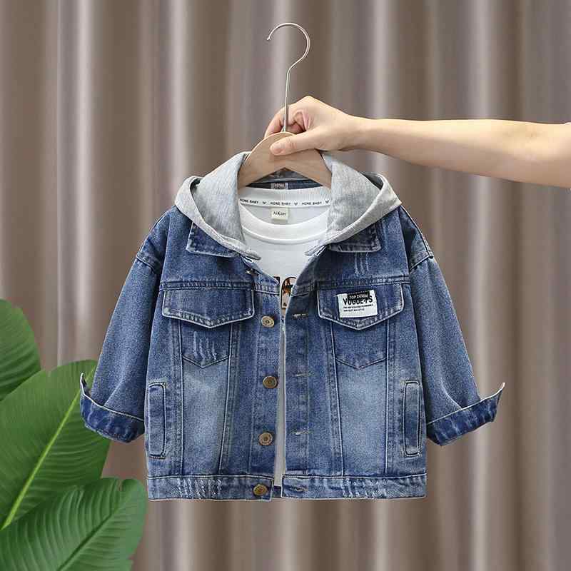 デニムジャケット 男の子 キッズ ジュニア 秋冬 フード付き おしゃれ かっこいい カジュアル ストリー..