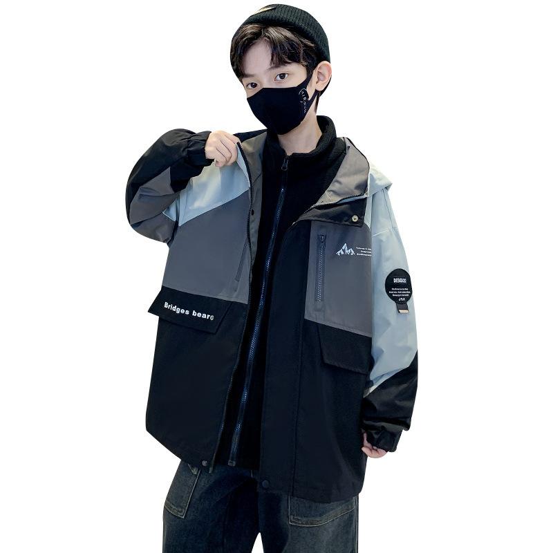 キッズ 男の子 ボーイズ 3WAY アウトドア マウンテンパーカー スキーウェア ジャケット 秋冬 裏フリー..