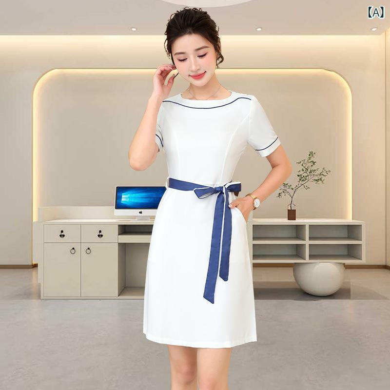 ユニフォーム レディース 高級感 エレガント 上品 防シワ 美容室 エステティシャン スパ マッサージ 施..