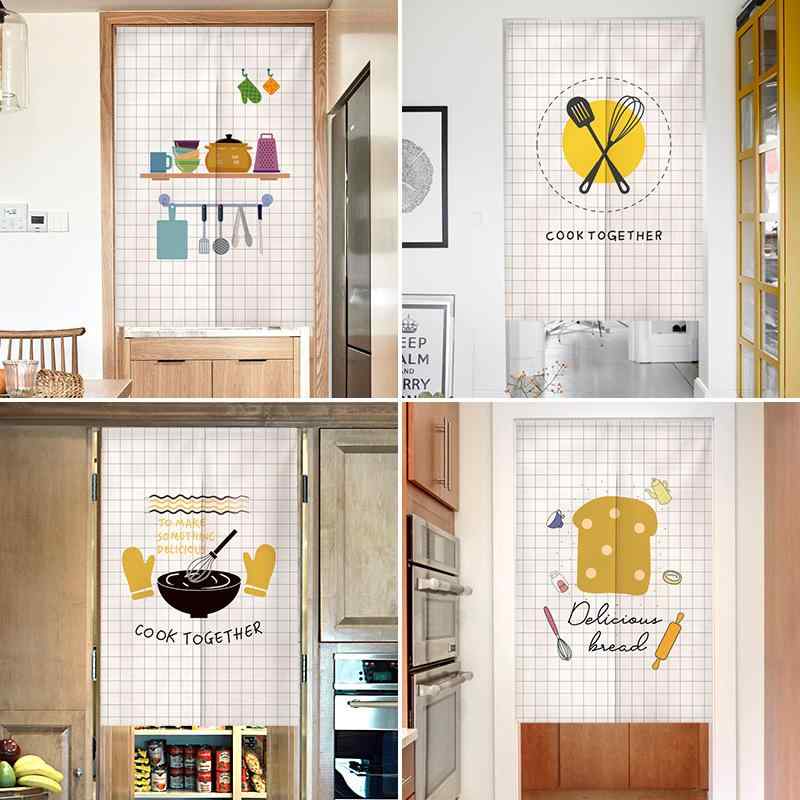 のれん オーダーメイド 目隠し 間仕切り キッチン トイレ ダイニング 業務用 店舗用 和風 北欧風 ポリエステル製 割れあり 玄関 リビング 洗面所(x2)