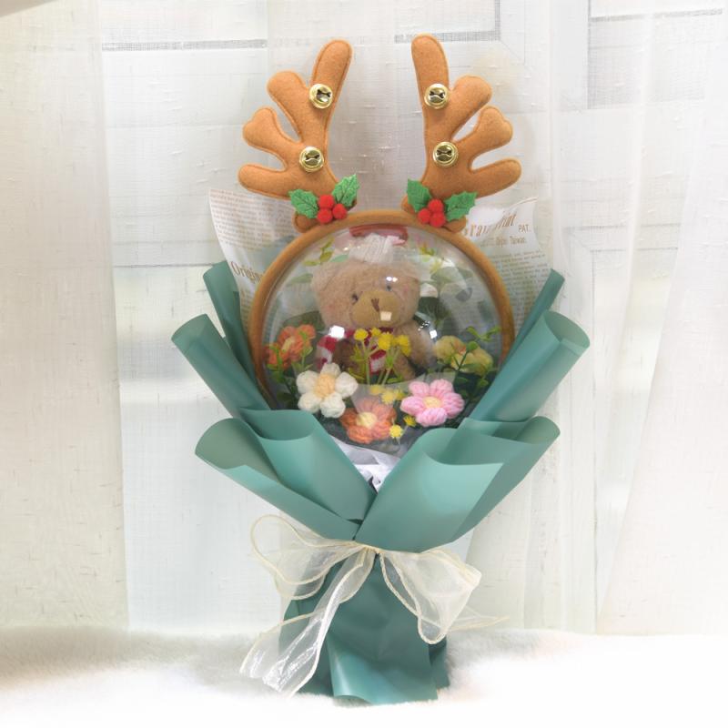 花束 ぬいぐるみ レディース 女性用 親友 彼女 恋人 クリスマス 誕生日 バレンタインデー 卒業祝い ギ..