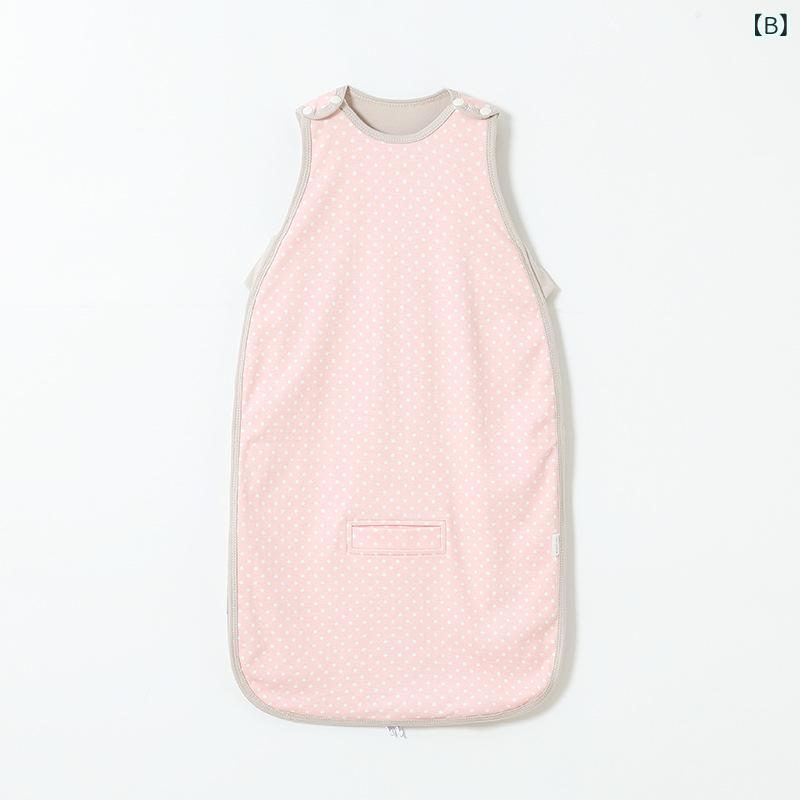 セキュアデポのスリーパー ベビー 子供 乳幼児 足蹴り防止 寝冷え防止 ベビーカー チャイルドシート 外出用 純綿 コットン 一体型 ベスト オールシーズン シンプル かわいい｜アングル3