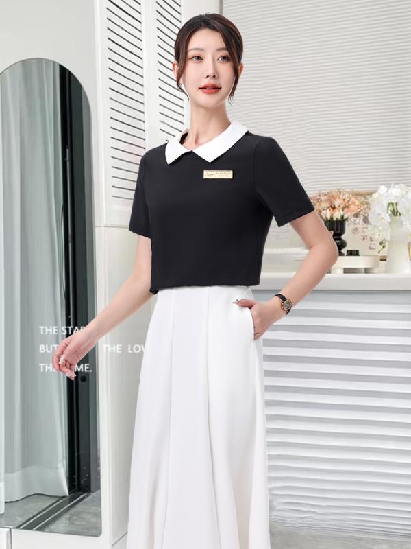 セットアップ レディース 秋冬 高級感 エレガント 上品 美容室 エステティシャン カフェ 店員 医療エス..