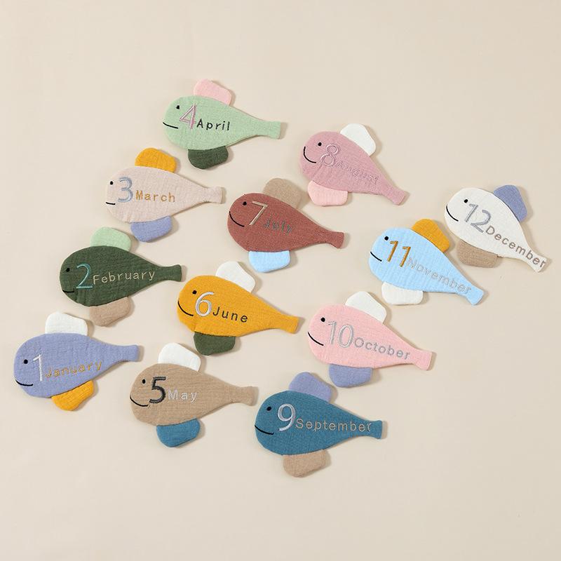 フォトプロップス ベビー 月齢カード 数字 文字 新生児 出産祝い 100日祝い ハーフバースデー 誕生日 記念撮影 マイルストーン かわいい