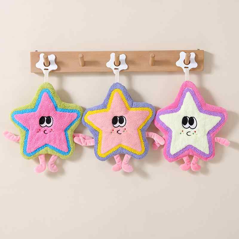 歯固め ベビー 赤ちゃん 星形 おしゃぶりタオル 噛める 吸水性 厚手 ふわふわ ぬいぐるみ キャラクター 吊り下げ式 マスコット かわいい 新生児 乳幼児 出産祝い ベビーカー チャイルドシート用