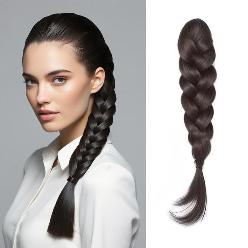 ウィッグ レディース ポニーテール バンスクリップ ショート 編み込み ボクサーブレード ハイポニー ハーフアップポニー ナチュラル 耐熱ファイバー