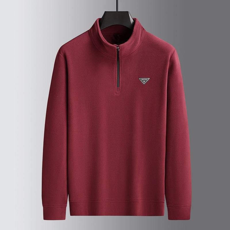 スウェット メンズ 大きいサイズ ビッグサイズ フリース トレーナー スタンドカラー ハーフジップ プル..