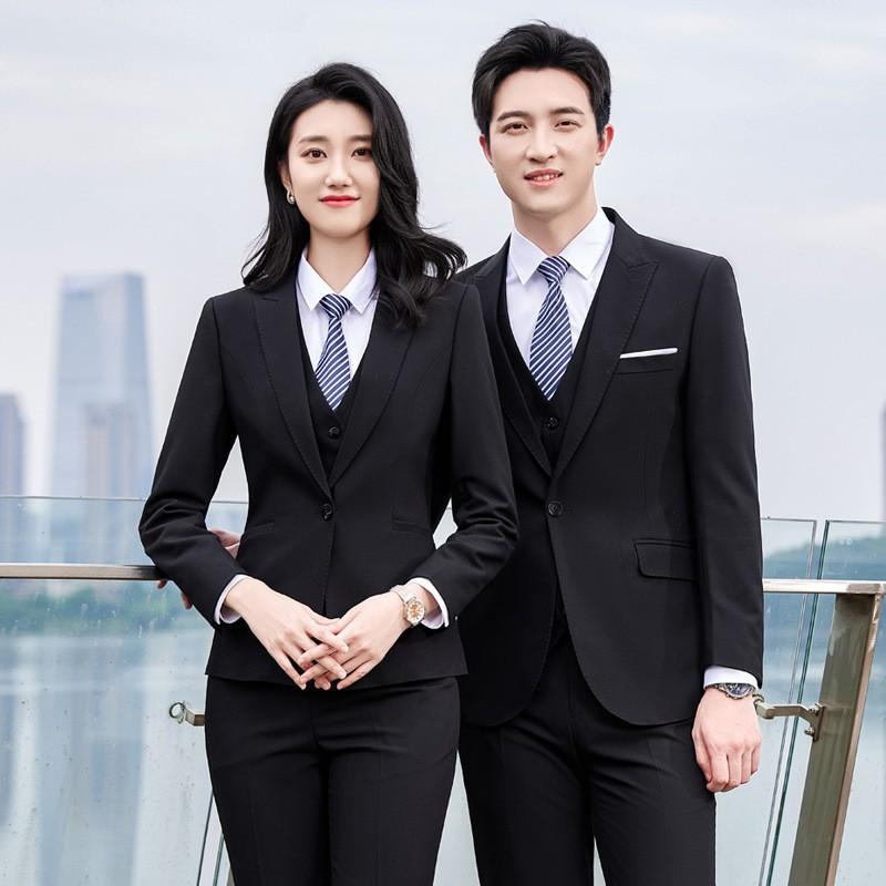 Pants Suit - スーツ セットアップ 男女兼用 ユニセックス 長袖 ジャケット ビジネス オフィス フォーマル 通勤用 スリム 細身 冬服 イージーケア 大きいサイズ