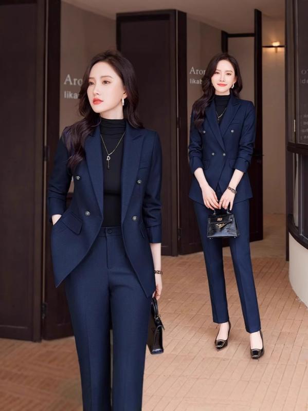 楽天市場】ブルー 青（パンツスーツ｜スーツ・セットアップ