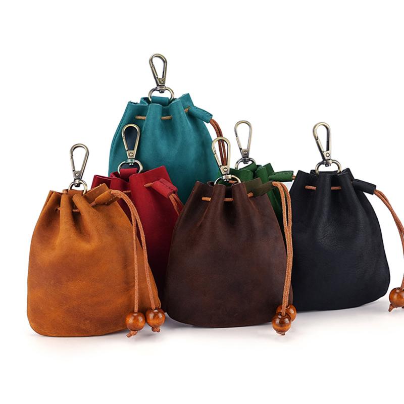 小銭入れ メンズ レディース 本革 クレイジーホースレザー 上質牛革 ハンドメイド 個性的 耐久性 キーケース コインケース ウエストポーチ ヒップバッグ ミニポーチ 小物入れ 収納 多機能 普段使い カジュアル 全6色