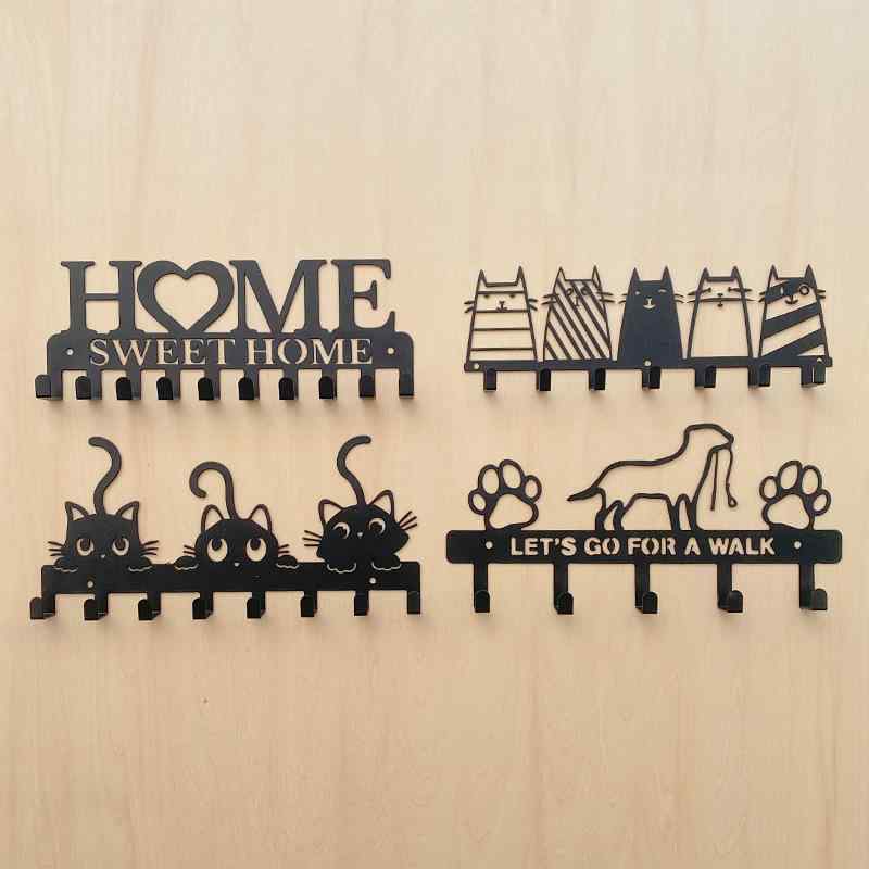 ウォールラック 壁掛け 動物モチーフ アイアン製 キーフック 鍵掛け 小物置き 飾り棚 インテリア雑貨 ..