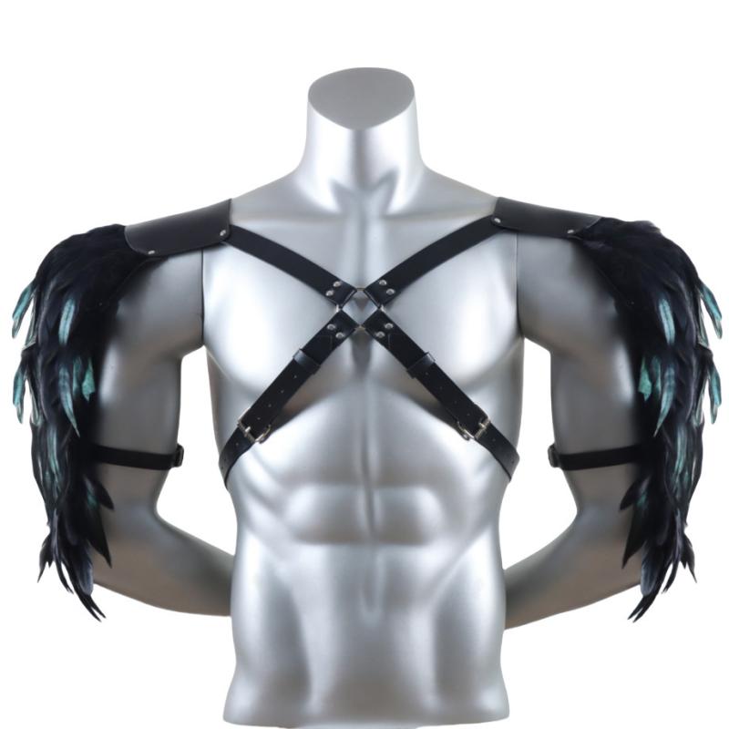 マント メンズ 中世 バイキング風 フェイクファー 片肩 ワンショルダー 肩当て ポールドロン コスプレ イベント ハロウィン 仮装 演劇 衣装 舞台 騎士風 剣士風