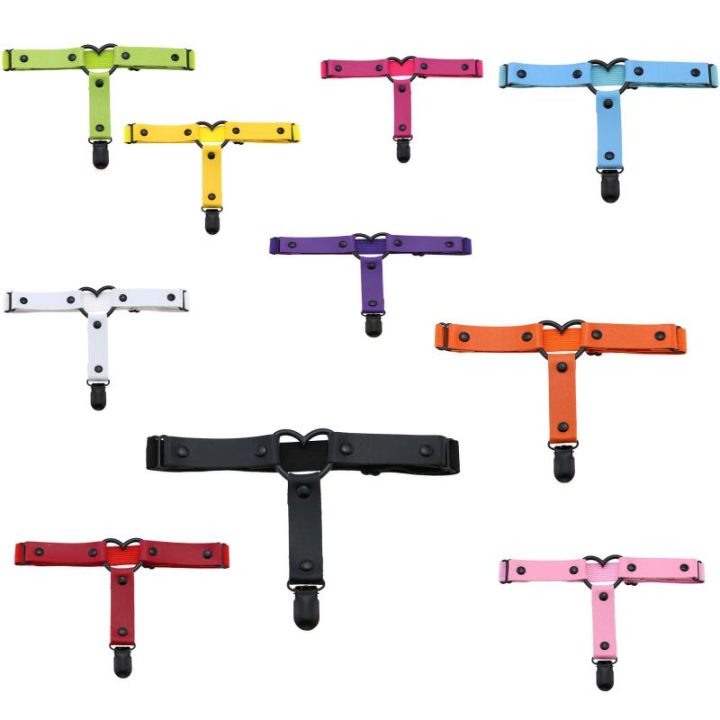 ガーターベルト レディース サイズ調節可能 フリーサイズ PUレザー ハートモチーフ 欧米風 オリジナル..