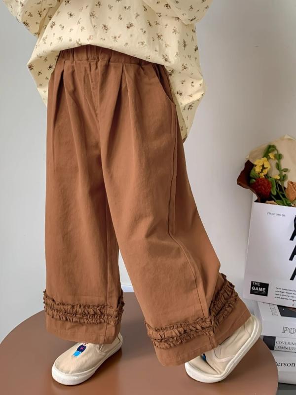 ・カテゴリ: キッズパンツ・スタイル: 韓国風カジュアルパンツ・主な素材: 綿100%・性別: 女の子・パンツ丈: ロング・加工: 柔軟加工・柄: 無地・デザイン要素: スポーツ、田園、可愛い、プリンセス、トレンド・ウエスト: ハイウエスト...