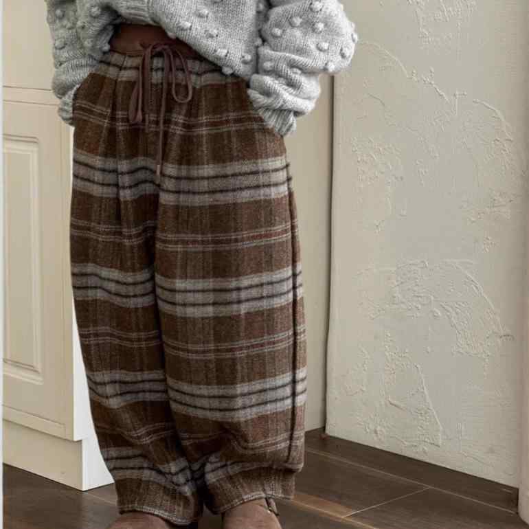 パンツ 女の子 子供 キッズ 小学生 中学生 裏起毛 ウール混 厚手 暖か 保温 秋冬 ロングパンツ ストレ..