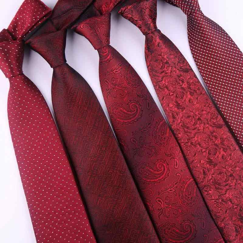 ネクタイ メンズ 結婚式 新郎 ウェディング フォーマル ビジネス 礼装用 高級シルク 桑蚕シルク 8.5cm幅 光沢感 上品 赤 ワインレッド パーティー 披露宴(x2)