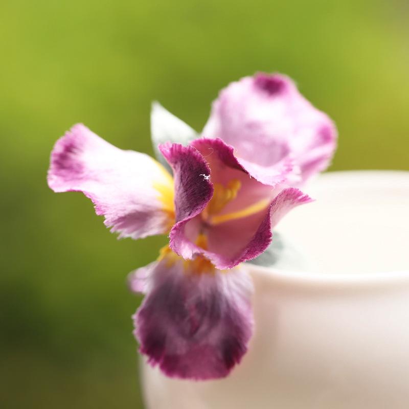 ヘアアクセサリー レディース 手作り シルクベルベット フラワー ソフトかんざし チャイニーズスタイル..