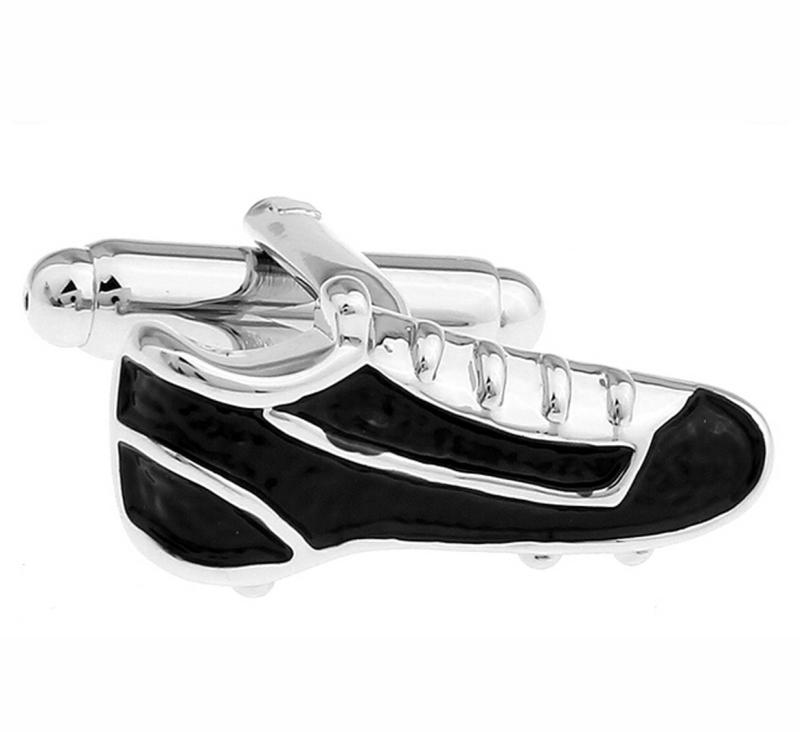 カフス メンズ 個性的 スニーカー シューズ モチーフ 銅製 電気メッキ加工 ホワイトクリスタル装飾 高..