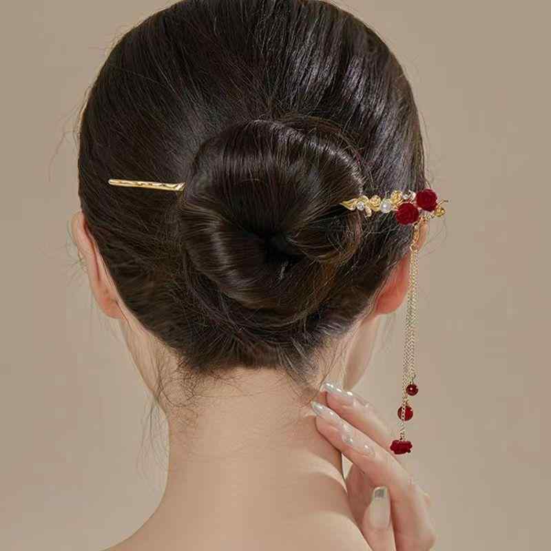 簪 かんざし 髪飾り ヘアアクセサリー まとめ髪 アップスタイル 漢服 中国風 中華風 古典風 レトロ ア..