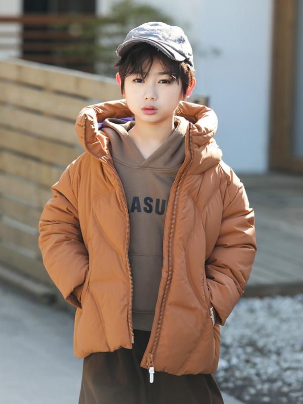 ダウンジャケット 男の子 男児 キッズ ジュニア ホワイトダック90% 厚手 防寒 暖かい フード付き 冬物 ..