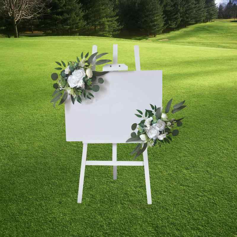 造花 シルクフラワー バラ 壁掛け ウェルカムフラワー ウェルカムボード 店舗 商業施設 室内 インテリ..