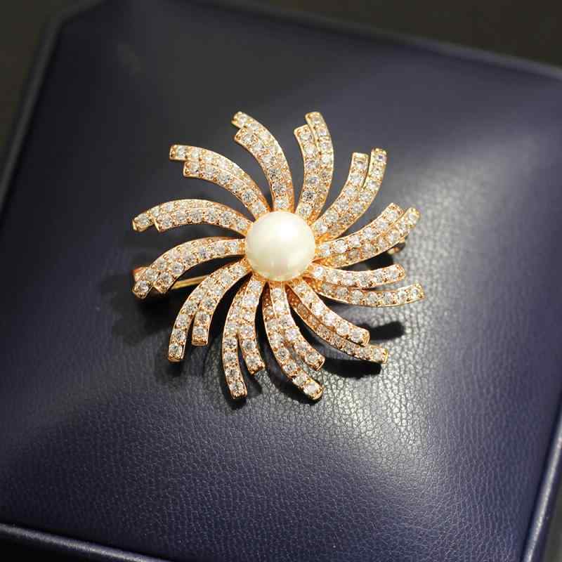 ブローチ メンズ レディース ユニセックス 高級感 個性的 花 フラワー コサージュ 上質 おしゃれ ライ..