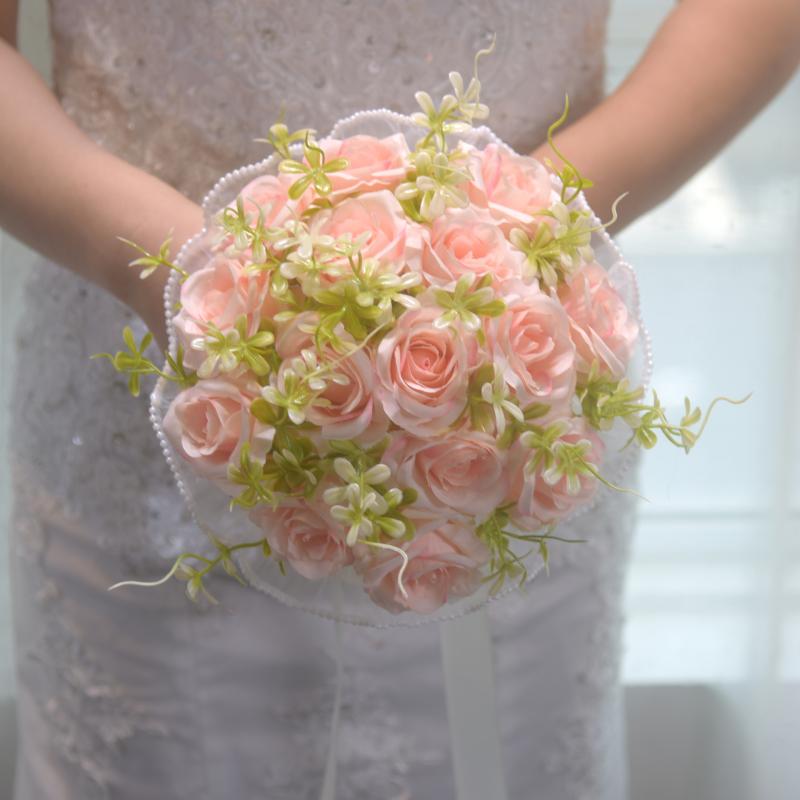 ウェディングブーケ 新婦 ブライダル 結婚式 披露宴 前撮り 後撮り 造花 アートフラワー フェイクフラ..