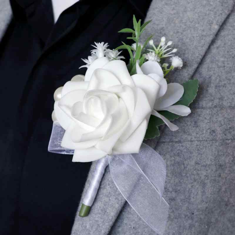 コサージュ 結婚式 ブートニア 新郎 新婦 西洋風 アウトドア ウェディング 披露宴 二次会 フォーマル ..