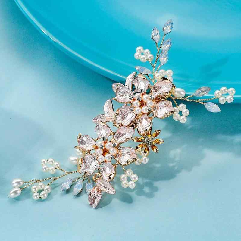 楽天セキュアデポヘアクリップ レディース ウェディング 花嫁 結婚式 披露宴 手作り ラインストーン パール ゴールド 上品 クラシカル 髪飾り 春夏 ヘッドドレス 合金製（x2）