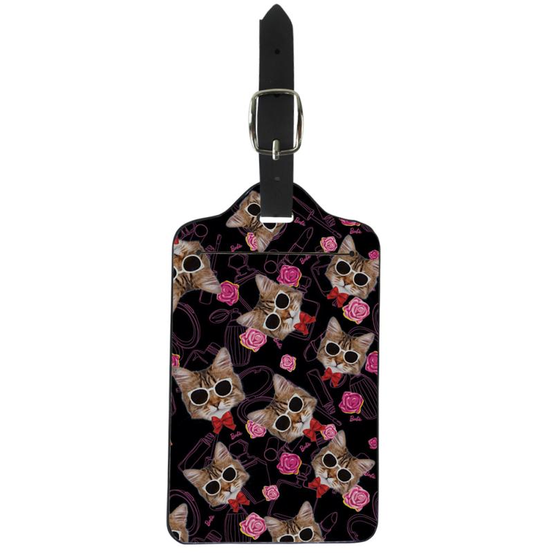 ラゲージタグ 荷物タグ 旅行用 トラベルグッズ スーツケース キャリーバッグ かわいい 猫 ネコ キャッ..