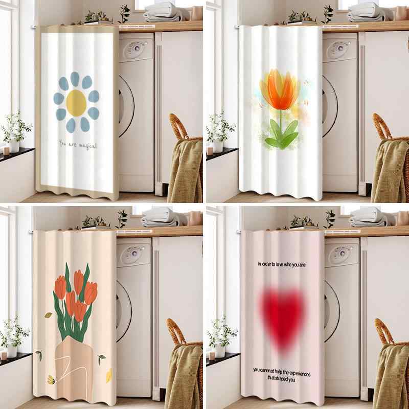 のれん 目隠し 間仕切り 防塵 収納棚 クローゼット 本棚 下駄箱 食器棚 ウォークインクローゼット 隠し 布製 引き戸(x2)