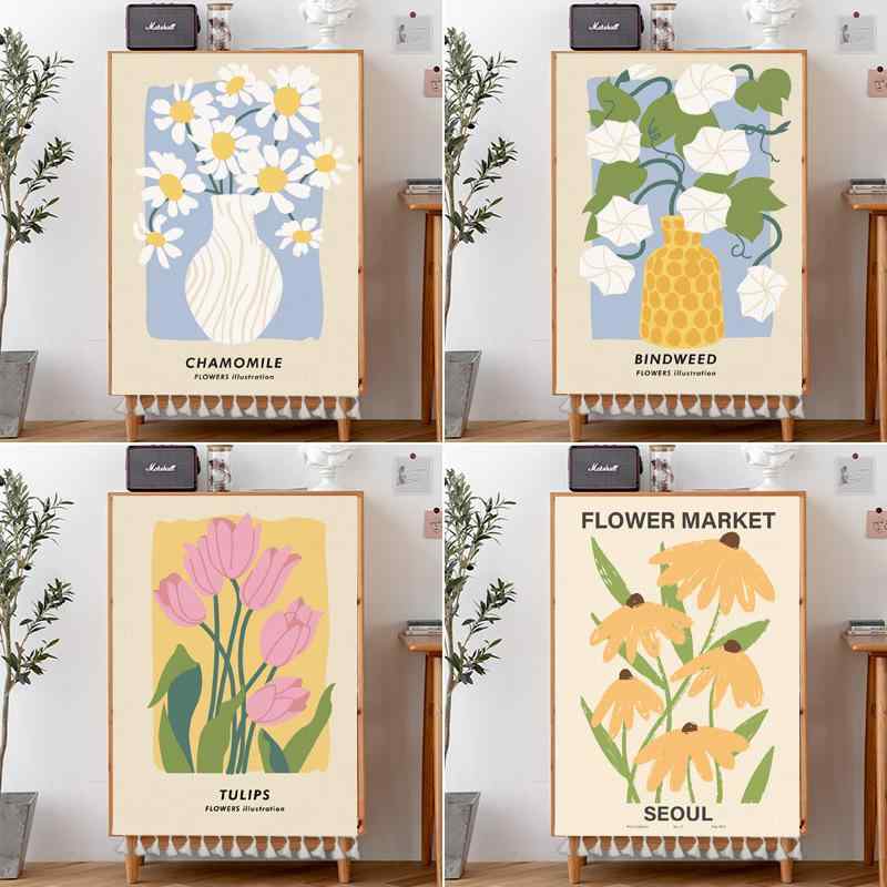 カフェカーテン インスタ風 ボタニカル 植物花柄 シンプル 布製 ポリエステル キッチン 玄関 収納棚 目..