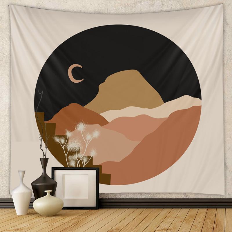 タペストリー 北欧 ボヘミアン ウォールデコ 壁掛け 背景布 ホームインテリア 地中海風 幾何学模様 抽..