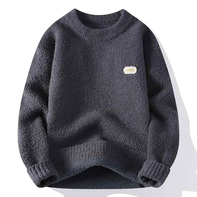 セーター メンズ 秋冬 カジュアル 長袖 ゆったり 大きいサイズ ビッグサイズ クルーネック ニット ウォ..