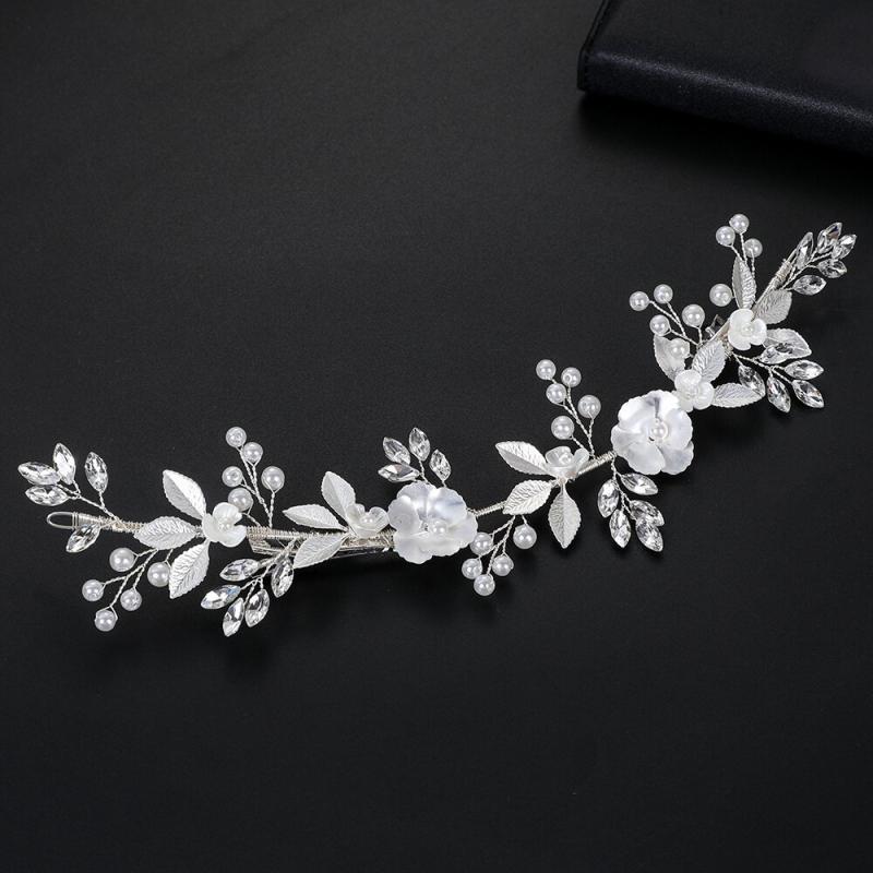 ヘッドドレス レディース ブライダル ウェディング 花嫁 髪飾り 手作り ハンドメイド 花 フラワー パー..