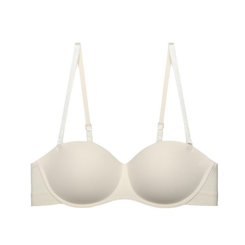 ブラジャー レディース ワイヤレス 小胸さん向け モールドカップ プッシュアップ 寄せ上げ 脇高 スムース シームレス 快適 カップ浮き防止 垂れ防止 補正下着 美背