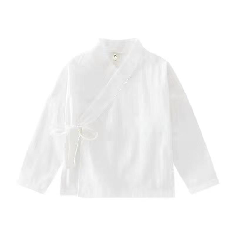 漢服 キッズ 男の子 中国風 インナー トップス パンツ 白 ホワイト オールシーズン ウエストゴム 快適 ..