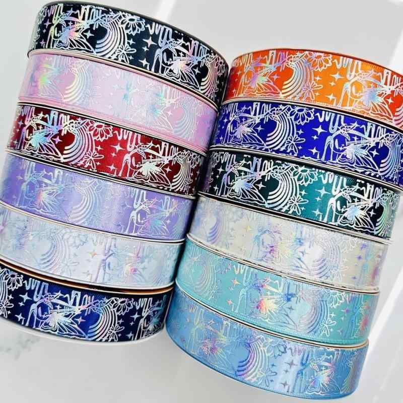 其它 - リボン 2.5cm幅 無地 織りテープ 手芸 ハンドメイド DIY クラフト 蝶々結び 缶バッジ台座作成材料 ラッピング 包装 アクセサリー 服飾 帽子 髪飾り バッグ 多色展開