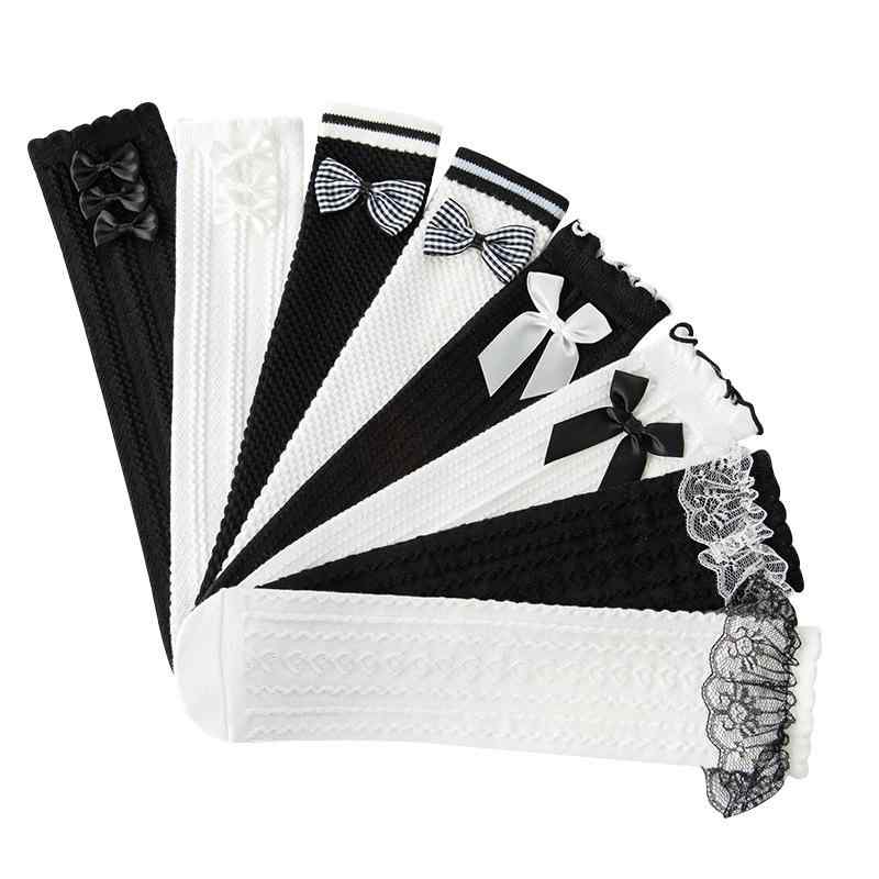 ソックス キッズ 女の子 通気性 綿 コットン スクール風 プレッピー フリル レース リボン オーバーニー ニーハイ ロング丈 ミドル丈 秋 無地 かわいい おしゃれ プリンセス 3-12歳 子供用 ガールズ