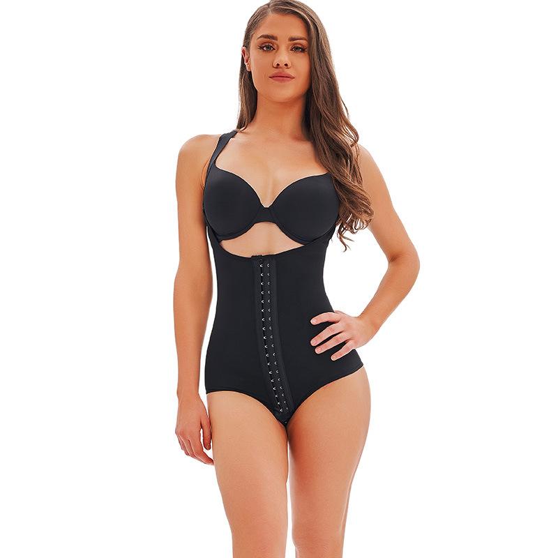 補正下着 レディース ヒップアップ スタイルアップ 加圧 引き締め 三列ホック 股下ホック 取り外し可能ストラップ ボディシェイパー 通年用 ブラック ベージュ ポリエステル素材