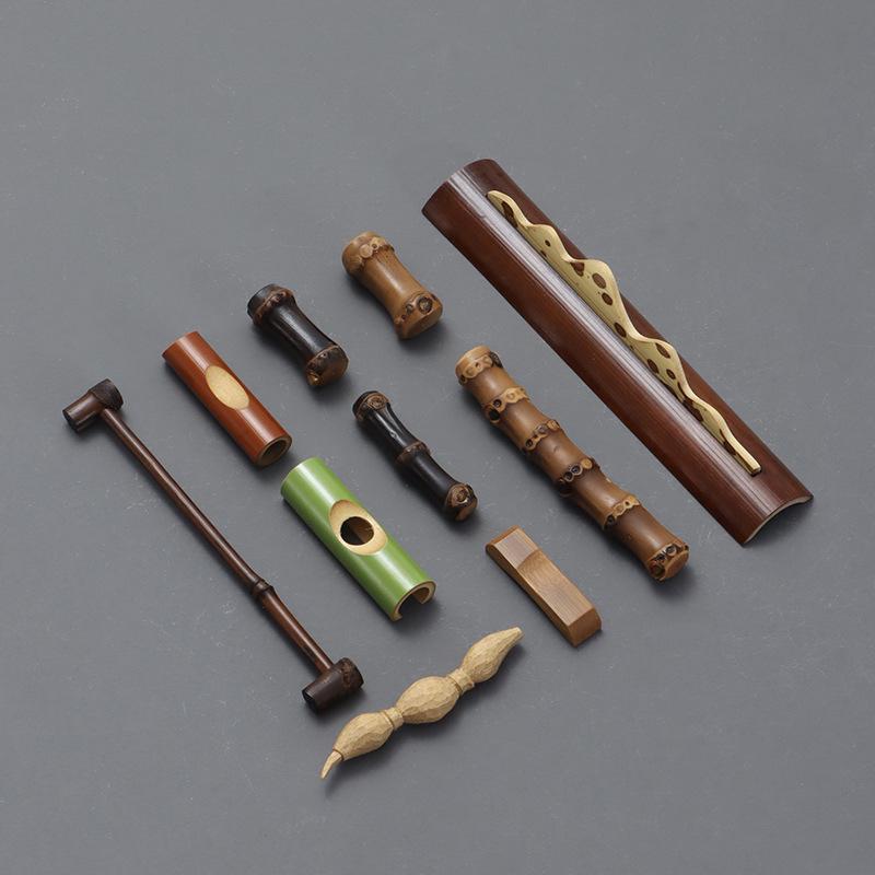 箸置き 竹製 中国風 手作り 箸 スプーン 筆置き 多機能 小物置き 茶道 茶席 おしゃれ ハンドメイド テ..