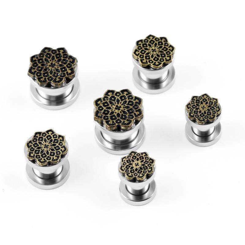 ボディピアス メンズ レディース ユニセックス サージカルステンレス 内ネジ式 ホールに優しい レトロ ..