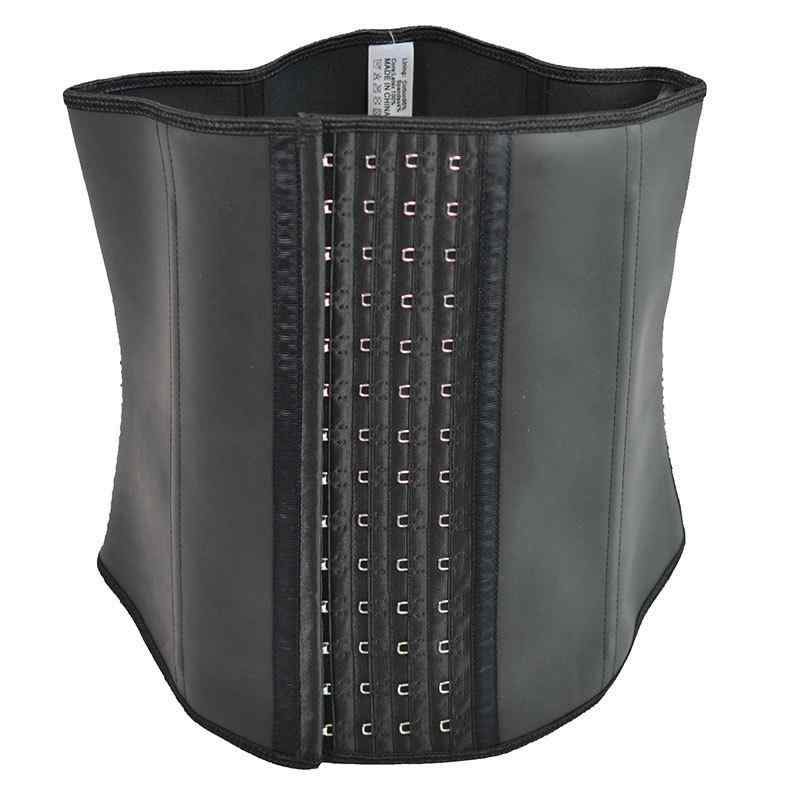 レディース ウエストニッパー コルセット 30cm丈 4列フック 9本スチールボーン マットラバー 天然ゴム ..