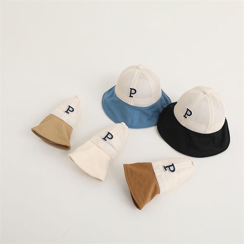 Hats - バケットハット ベビー キッズ 女の子 男の子 UVカット 日よけ つば広 メッシュ 通気性 速乾 コットン かわいい おしゃれ 春夏 アウトドア カジュアル