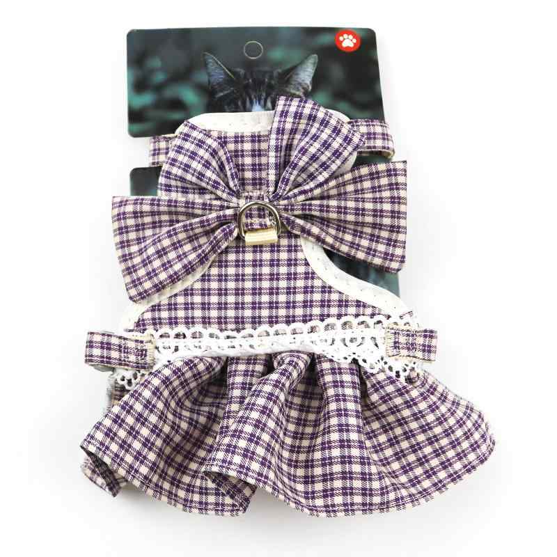 ハーネス リード セット 猫 小型犬 脱走防止 抜けにくい ベストハーネス 胴輪 スカート ワンピース型 ..